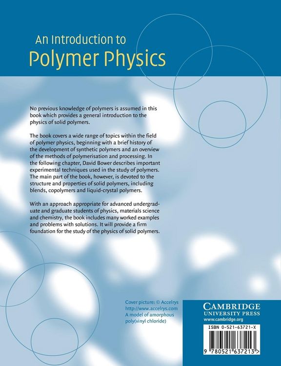 Produktbild: An Introduction to Polymer Physics