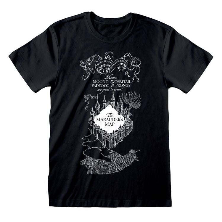 Produktbild: Harry Potter Marauders Map Black T-Shirt L