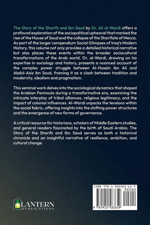 Produktbild: Social Glimpses of Iraq's Modern History- Story of the Sharifs and Ibn Saud