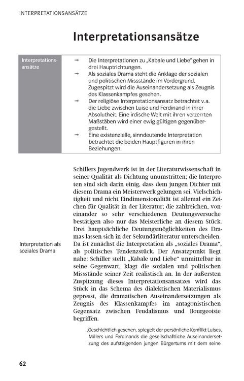 Produktbild: Lekt&uuml;rehilfen Friedrich Schiller 'Kabale und Liebe'