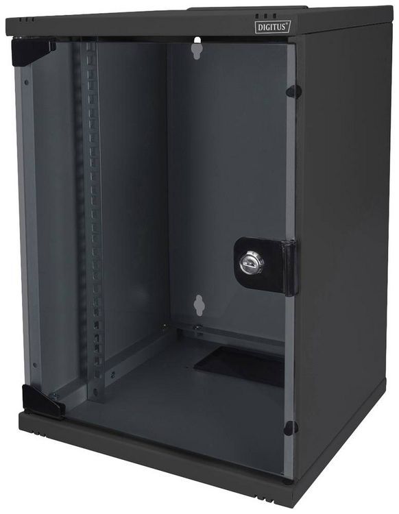Produktbild: Digitus DN-10-09U-B 10 Zoll Wandgeh&auml;use 9 HE Schwarz (RAL 9005)