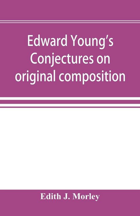 Produktbild: Edward Young's Conjectures on original composition