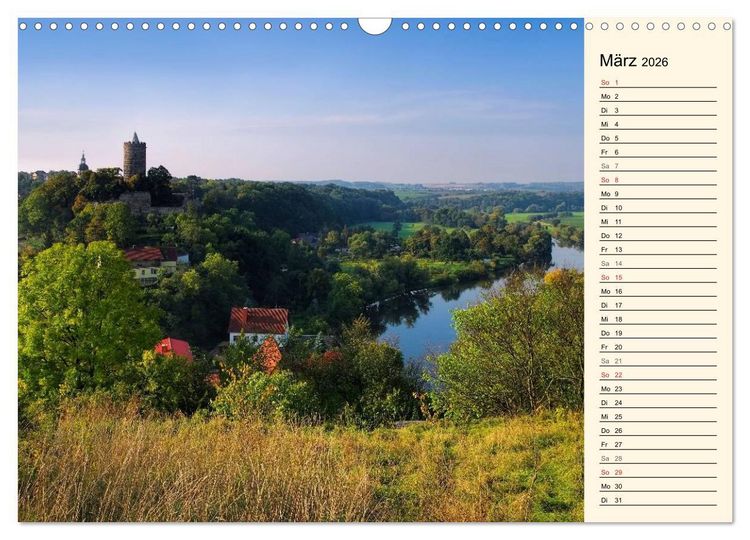 Produktbild: Saale-Unstrut - Region aus Wein und Stein (Wandkalender 2026 DIN A3 quer), CALVENDO Monatskalender
