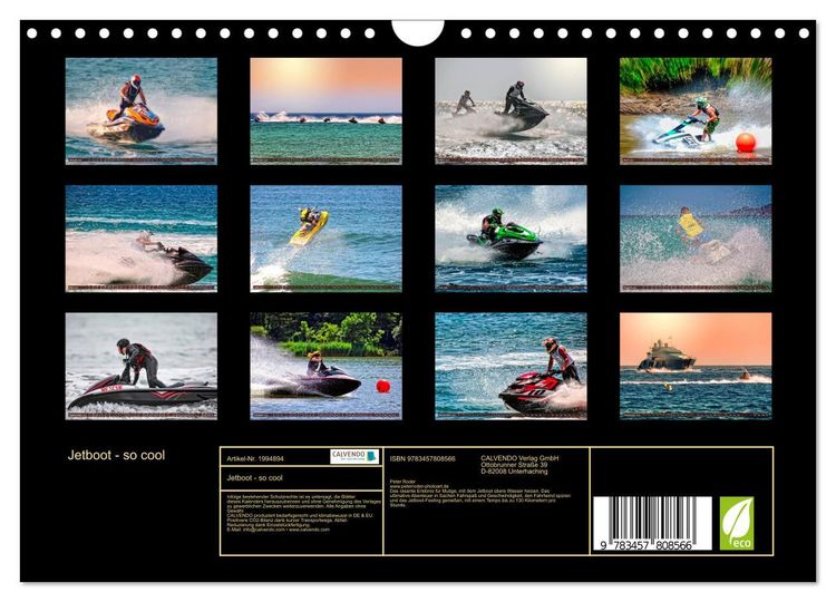 Produktbild: Jetboot - so cool (Wandkalender 2026 DIN A4 quer), CALVENDO Monatskalender