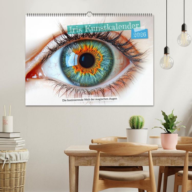 Produktbild: Iris Kunstkalender - Die faszinierende Welt der magischen Augen (Wandkalender 2026 DIN A2 quer), CALVENDO Monatskalender