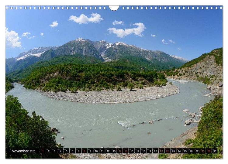Produktbild: Landschaften in Albanien (Wandkalender 2026 DIN A3 quer), CALVENDO Monatskalender