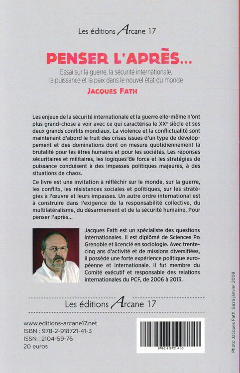 Produktbild: Penser apres essai sur guerre