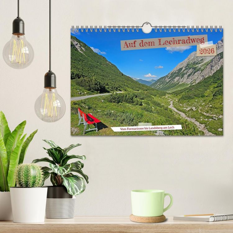 Produktbild: Vom Formarinsee bis Landsberg am Lech - Auf dem Lechradweg (Wandkalender 2026 DIN A4 quer), CALVENDO Monatskalender