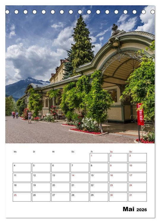 Produktbild: MERAN Terminplaner (Tischkalender 2026 DIN A5 hoch), CALVENDO Monatskalender