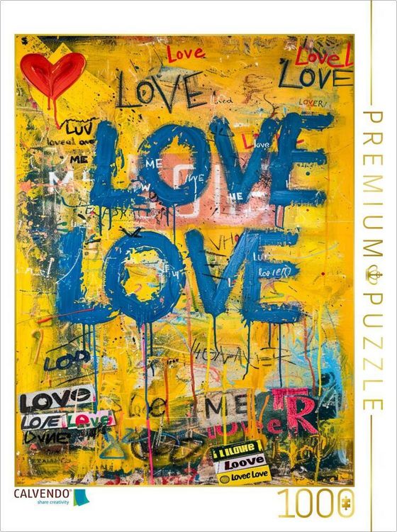 Produktbild: CALVENDO Puzzle &Uuml;berall ist Liebe | 1000 Teile Lege-Gr&ouml;&szlig;e 64x48cm Foto-Puzzle f&uuml;r gl&uuml;ckliche Stunden