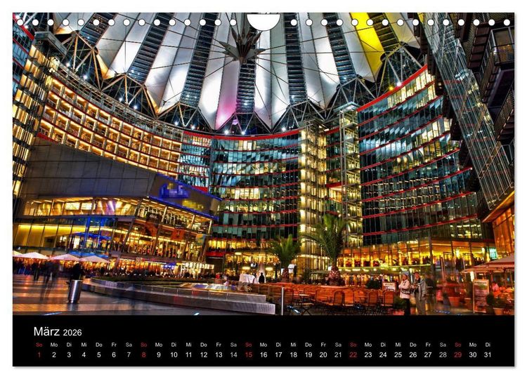 Produktbild: Berlin bei Nacht (Wandkalender 2026 DIN A4 quer), CALVENDO Monatskalender