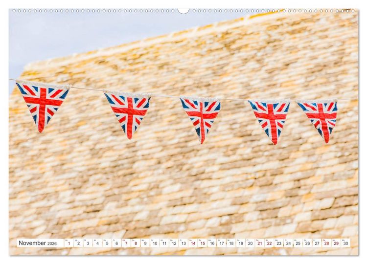 Produktbild: Die englischen Cotswolds (Wandkalender 2026 DIN A2 quer), CALVENDO Monatskalender