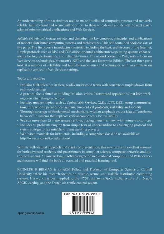 Produktbild: Reliable Distributed Systems