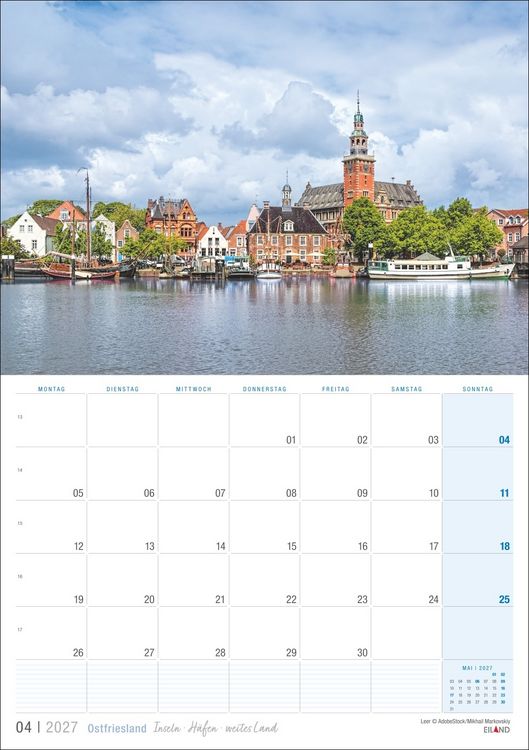 Produktbild: Ostfriesland Kalender 2027 - Inseln &middot; H&auml;fen &middot; weites Land