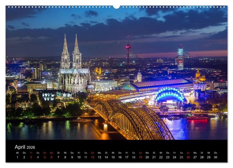 Produktbild: K&ouml;lner - Blickwinkel (hochwertiger Premium Wandkalender 2026 DIN A2 quer), Kunstdruck in Hochglanz