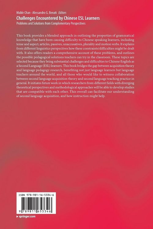 Produktbild: Challenges Encountered by Chinese ESL Learners