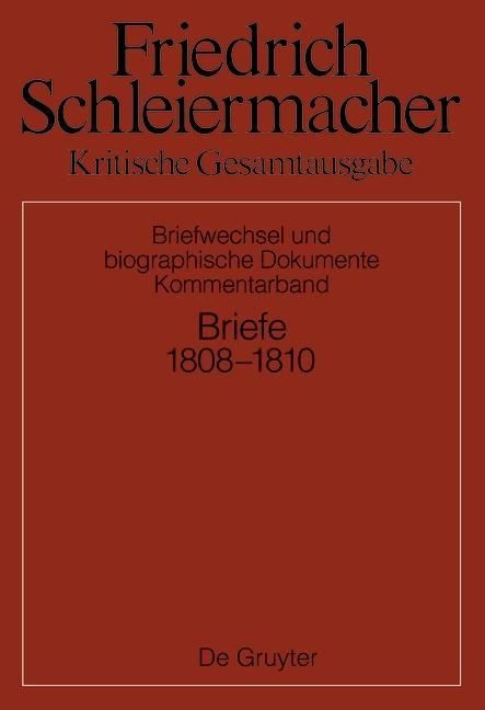 Produktbild: Briefwechsel 1808-1810