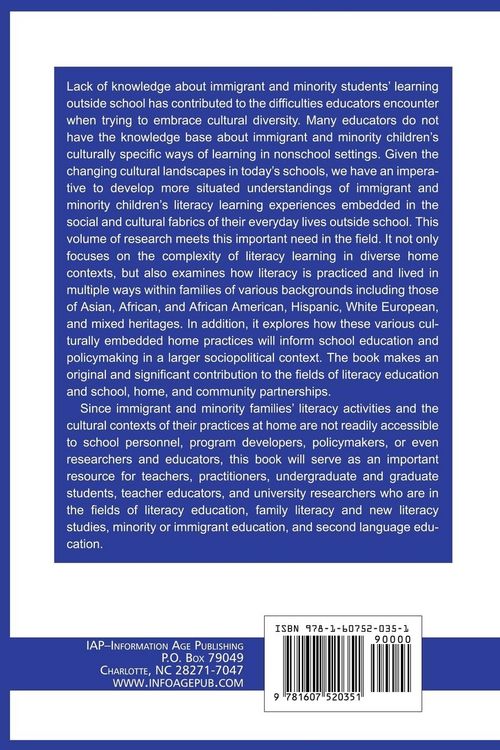 Produktbild: Multicultural Families, Home Literacies, and Mainstream Schooling (PB)