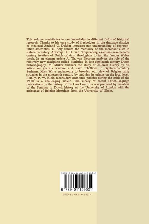 Produktbild: Acta Historiae Neerlandicae/Studies on the History of the Netherlands VIII