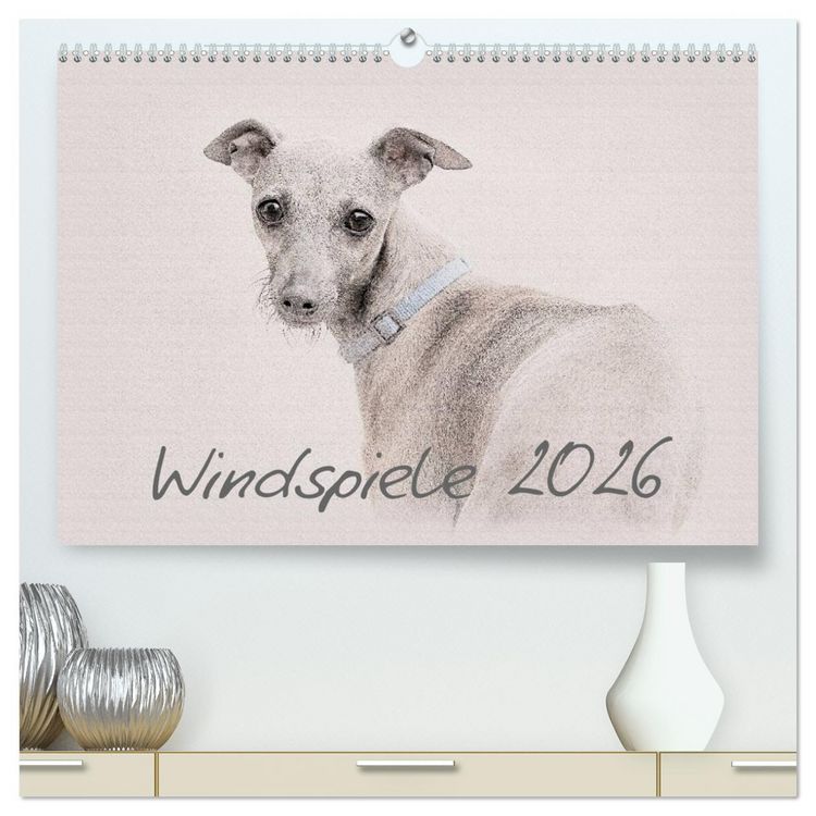 Produktbild: Windspiele 2026 (hochwertiger Premium Wandkalender 2026 DIN A2 quer), Kunstdruck in Hochglanz