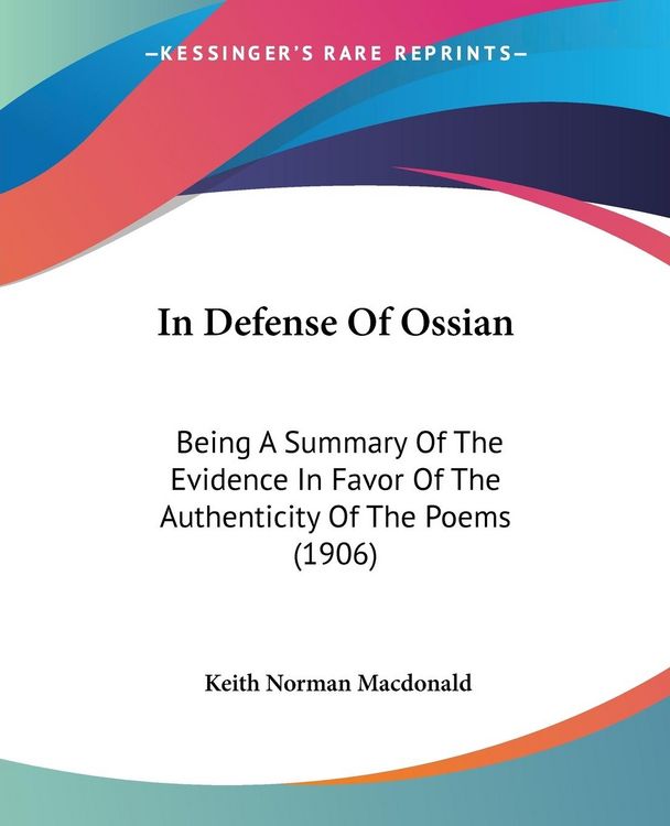 Produktbild: In Defense Of Ossian