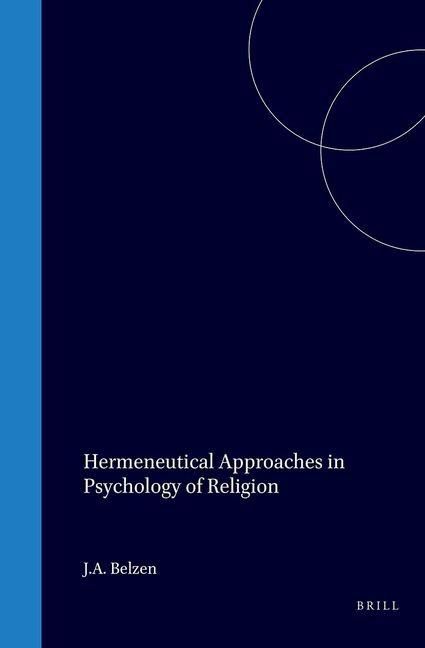 Produktbild: Hermeneutical Approaches in Psychology of Religion