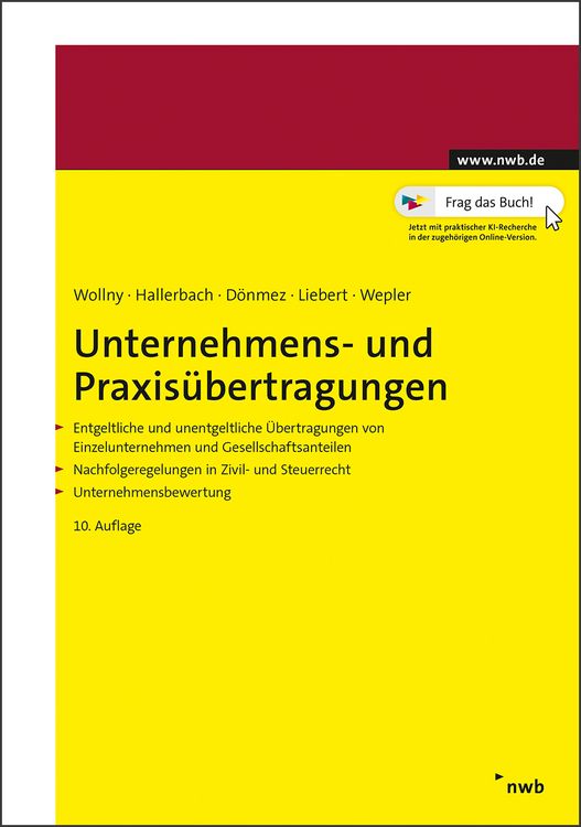 Produktbild: Unternehmens- und Praxis&uuml;bertragungen