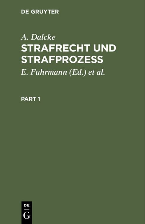 Produktbild: Strafrecht und Strafproze&szlig;