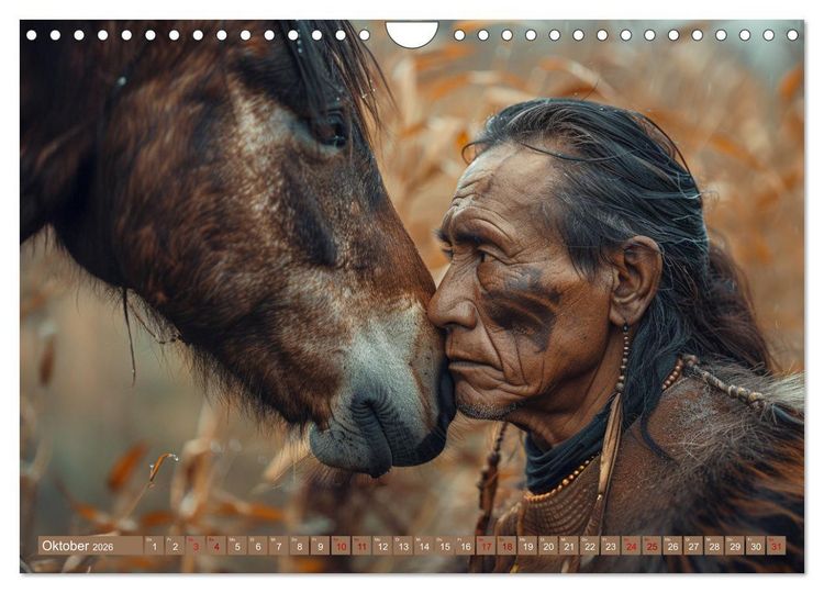 Produktbild: Reise mit der indianischen Seele (Wandkalender 2026 DIN A4 quer), CALVENDO Monatskalender