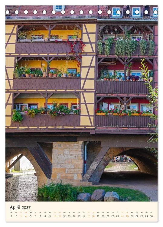 Produktbild: Erfurt von seiner sch&ouml;nsten Seite (Tischkalender 2027 DIN A5 hoch), CALVENDO Monatskalender