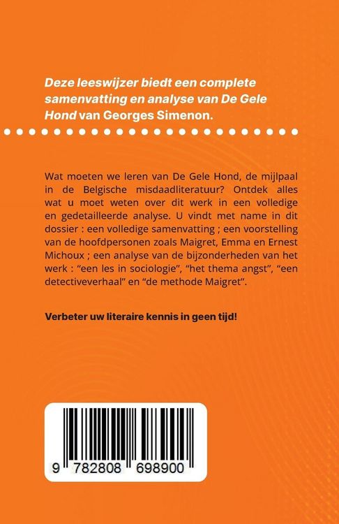 Produktbild: De Gele Hond van Georges Simenon (Boekanalyse)
