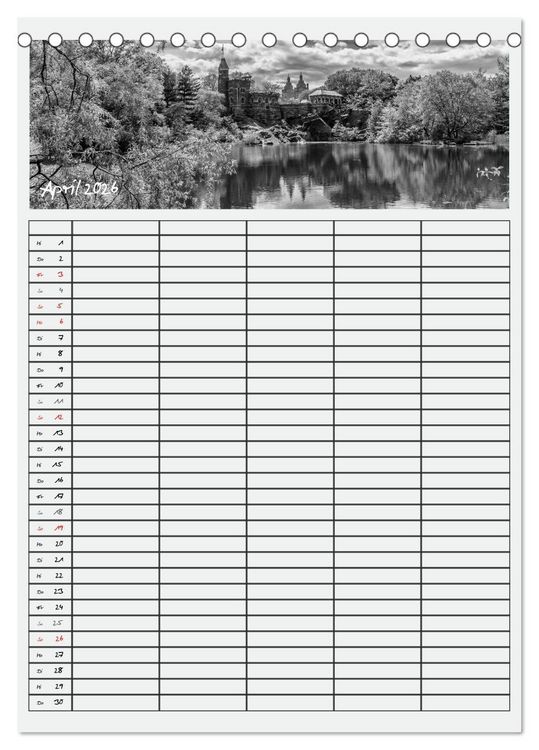 Produktbild: NEW YORK CITY Teamplaner (Tischkalender 2026 DIN A5 hoch), CALVENDO Monatskalender