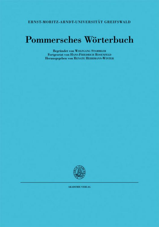 Produktbild: Pommersches W&ouml;rterbuch / Pujkn&uuml;ppel bis Ros&rsquo;