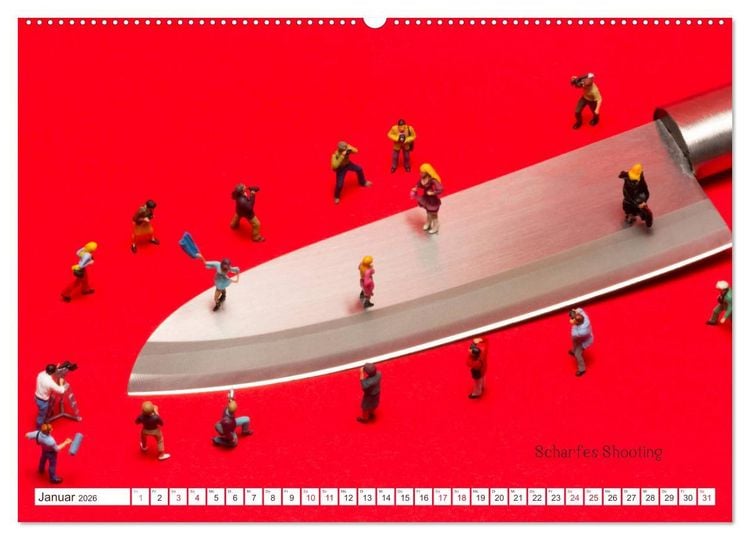 Produktbild: Erdbeerj&auml;ger ... und andere Mini-Welten (hochwertiger Premium Wandkalender 2026 DIN A2 quer), Kunstdruck in Hochglanz