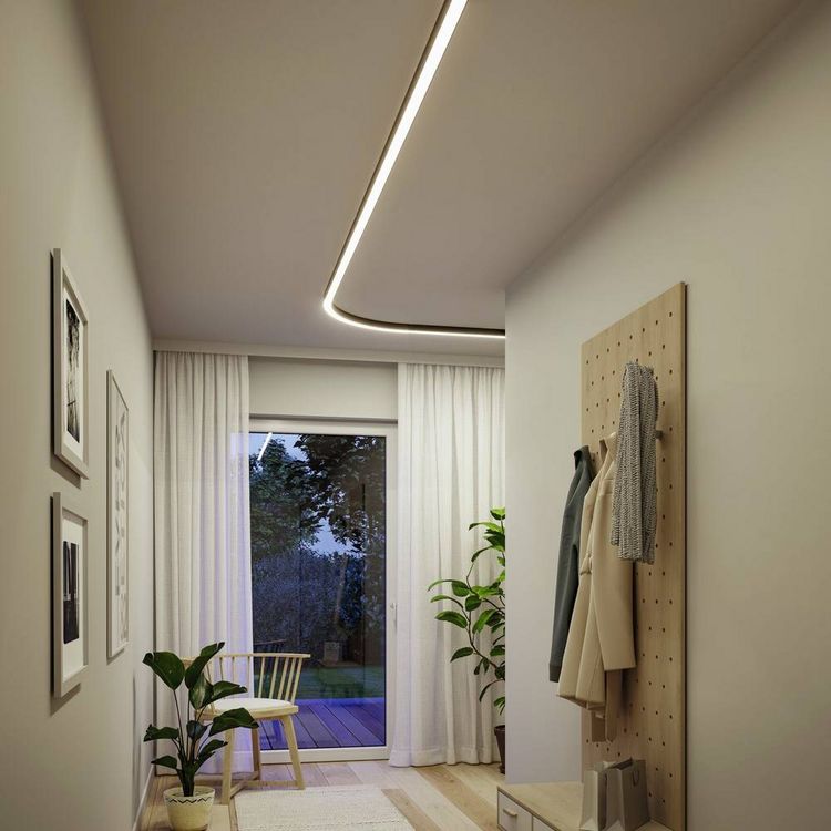 Produktbild: Paulmann 98167 Linion LED-Deckenleuchte LED 8.5W Schwarz