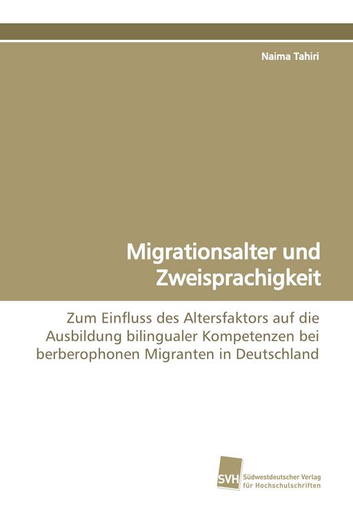 Produktbild: Migrationsalter und Zweisprachigkeit