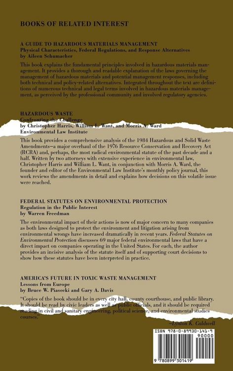 Produktbild: Pollution Law Handbook