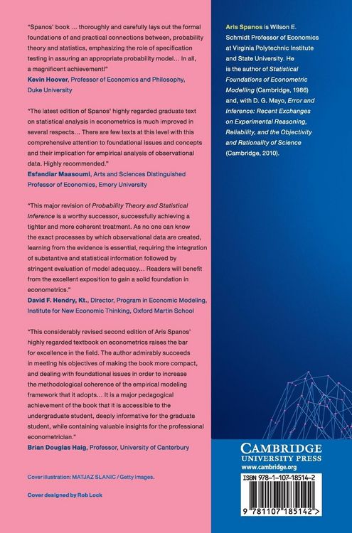 Produktbild: Probability Theory and Statistical Inference