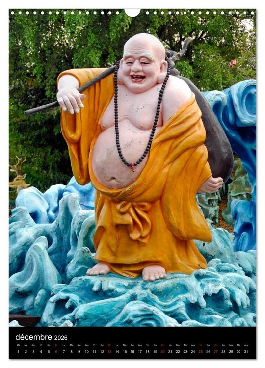 Produktbild: Bouddha Portraits du Sage (Calendrier mural 2026 DIN A3 horizontal), CALVENDO calendrier mensuel
