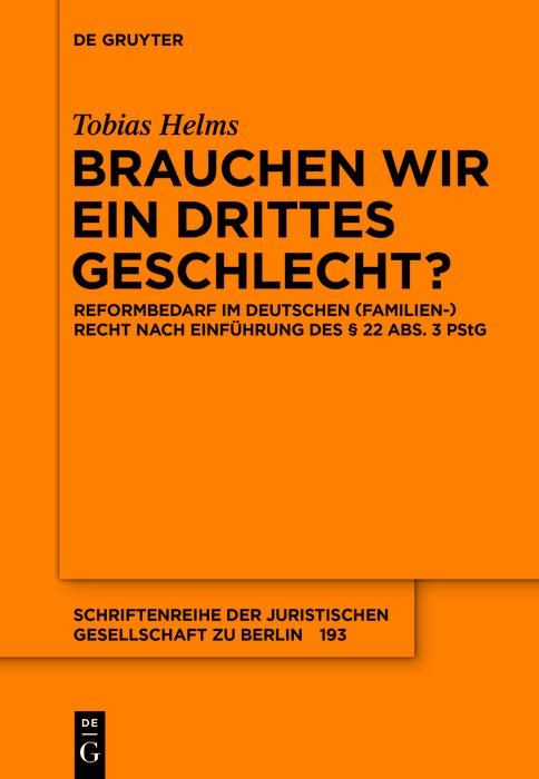 Produktbild: Brauchen wir ein drittes Geschlecht?