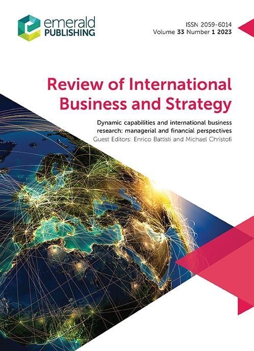 Produktbild: Dynamic capabilities and international business research