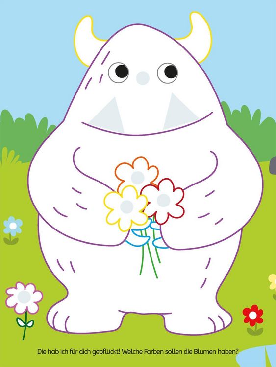 Produktbild: Mein buntes Formen-Stickerbuch: Lustige Monster