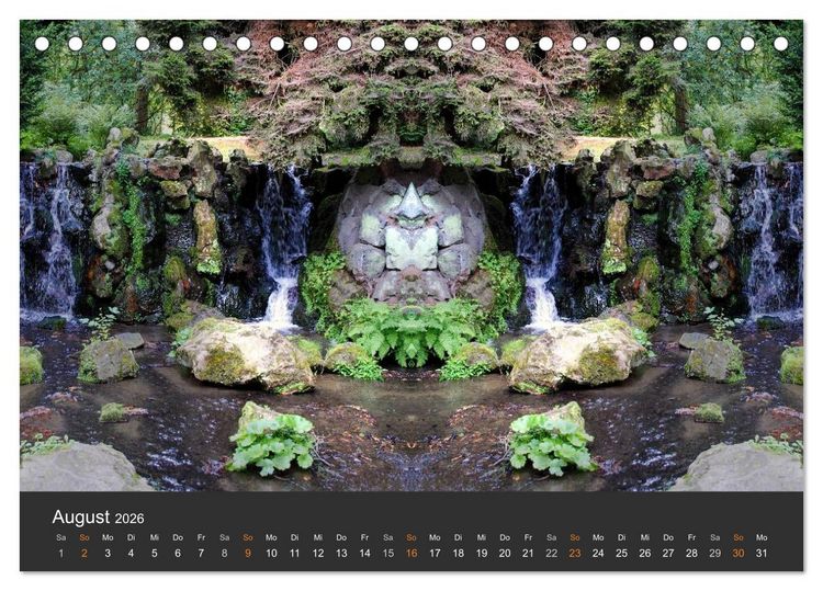 Produktbild: Spiegelwelten - Im Reich der Naturwesen (Tischkalender 2026 DIN A5 quer), CALVENDO Monatskalender