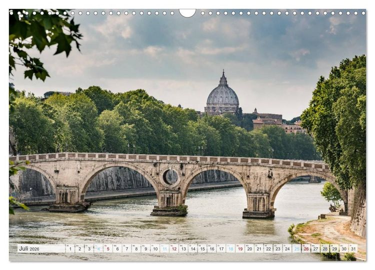 Produktbild: Italienisches Stadtgefl&uuml;ster, Rom - Mailand - Florenz (Wandkalender 2026 DIN A3 quer), CALVENDO Monatskalender