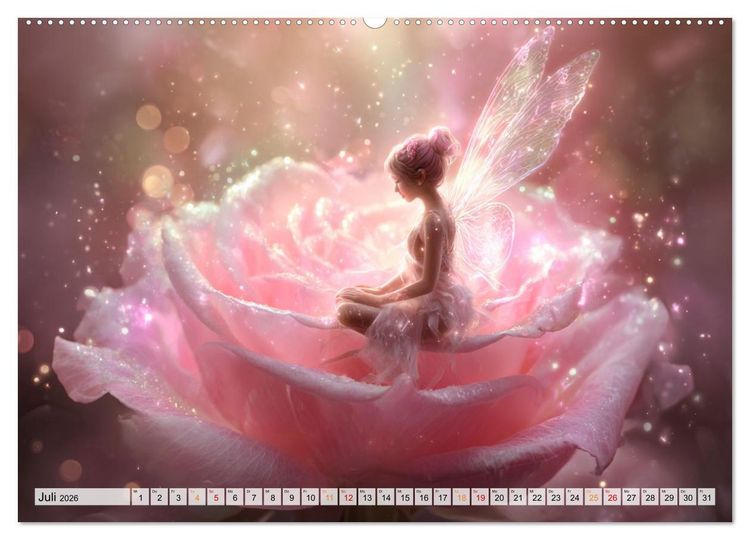Produktbild: Zauberlicht und Elfenfl&uuml;gel (hochwertiger Premium Wandkalender 2026 DIN A2 quer), Kunstdruck in Hochglanz