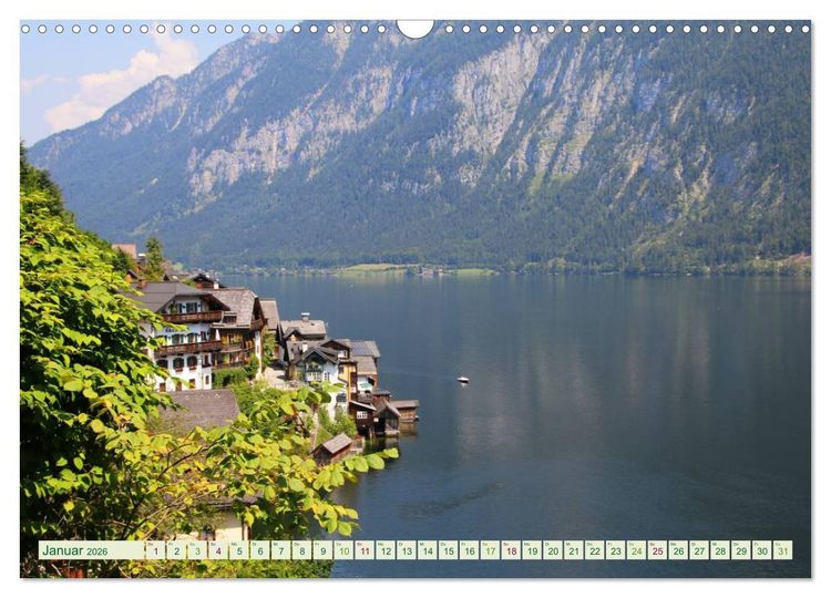Produktbild: Hallstatt, Marktgemeinde am Hallst&auml;tter See (Wandkalender 2026 DIN A3 quer), CALVENDO Monatskalender