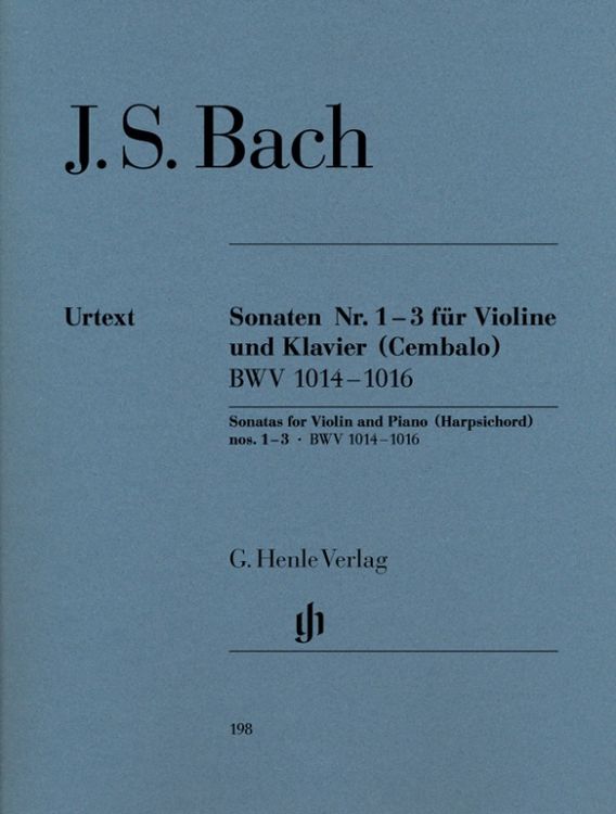 Produktbild: Johann Sebastian Bach - Violinsonaten Nr. 1-3 BWV 1014-1016