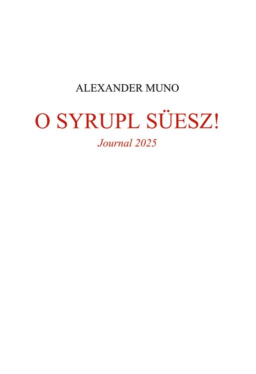 Produktbild: O Syrupl s&uuml;esz!