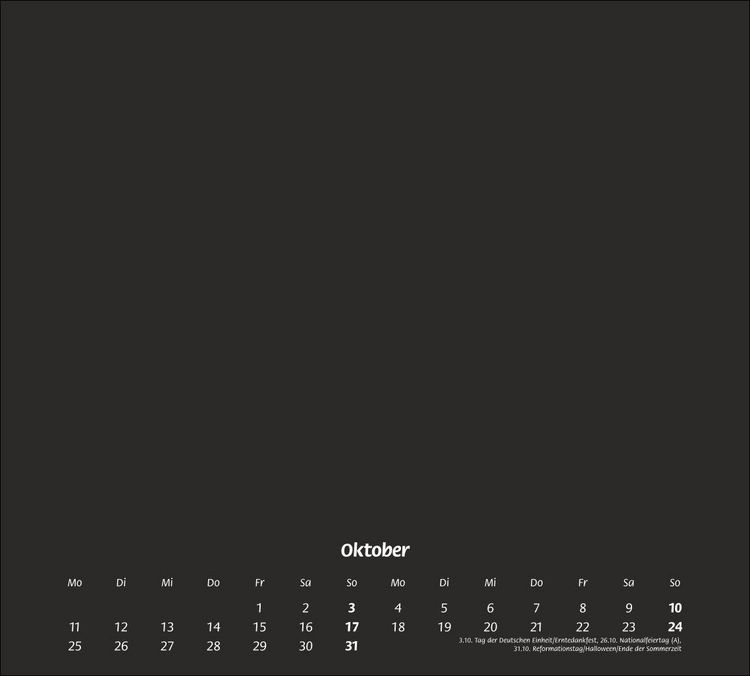 Produktbild: times&more Bastelkalender schwarz 2027