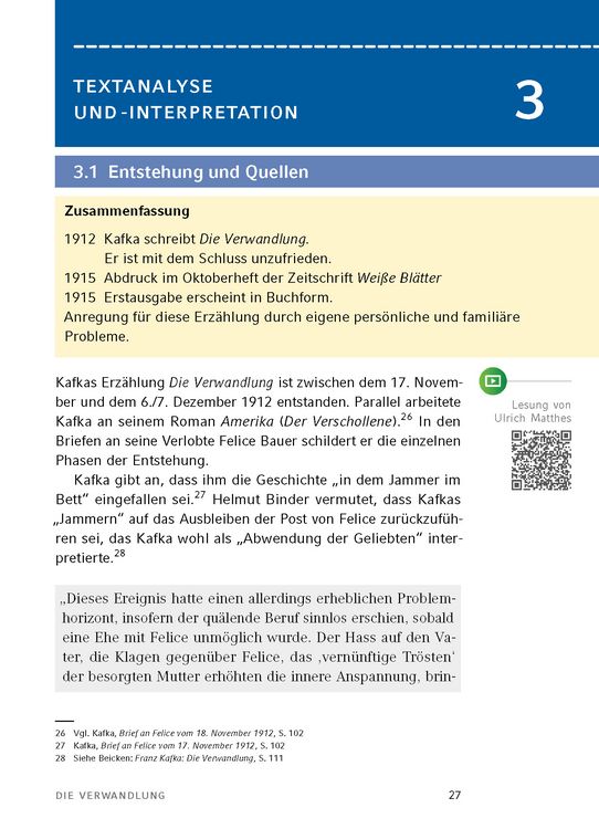 Produktbild: Die Verwandlung von Franz Kafka